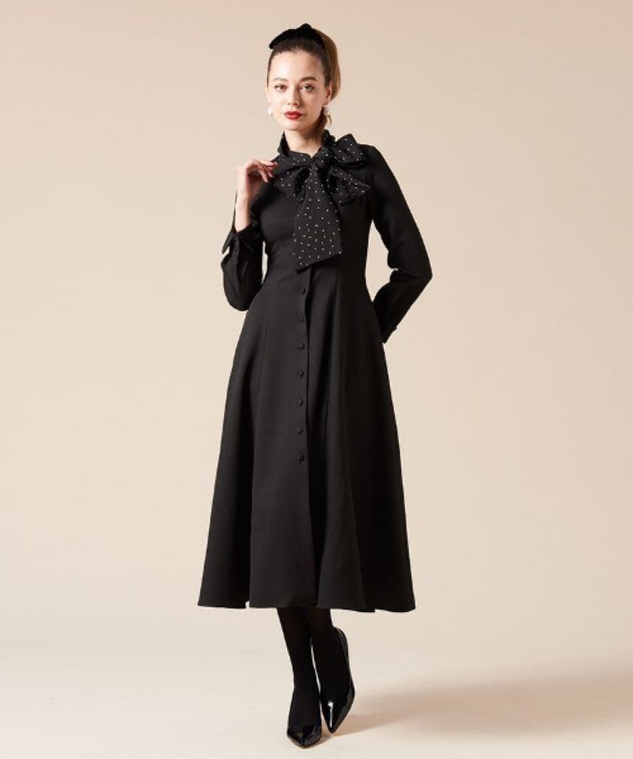 ドットボータイ　ダブルクロスワンピース