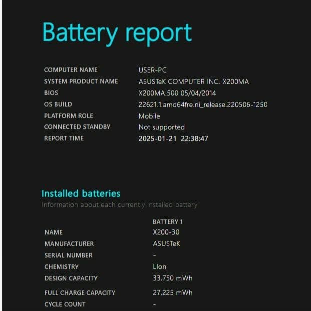ASUS　ノートパソコン　X200M　新品SSD256GB　Office2021