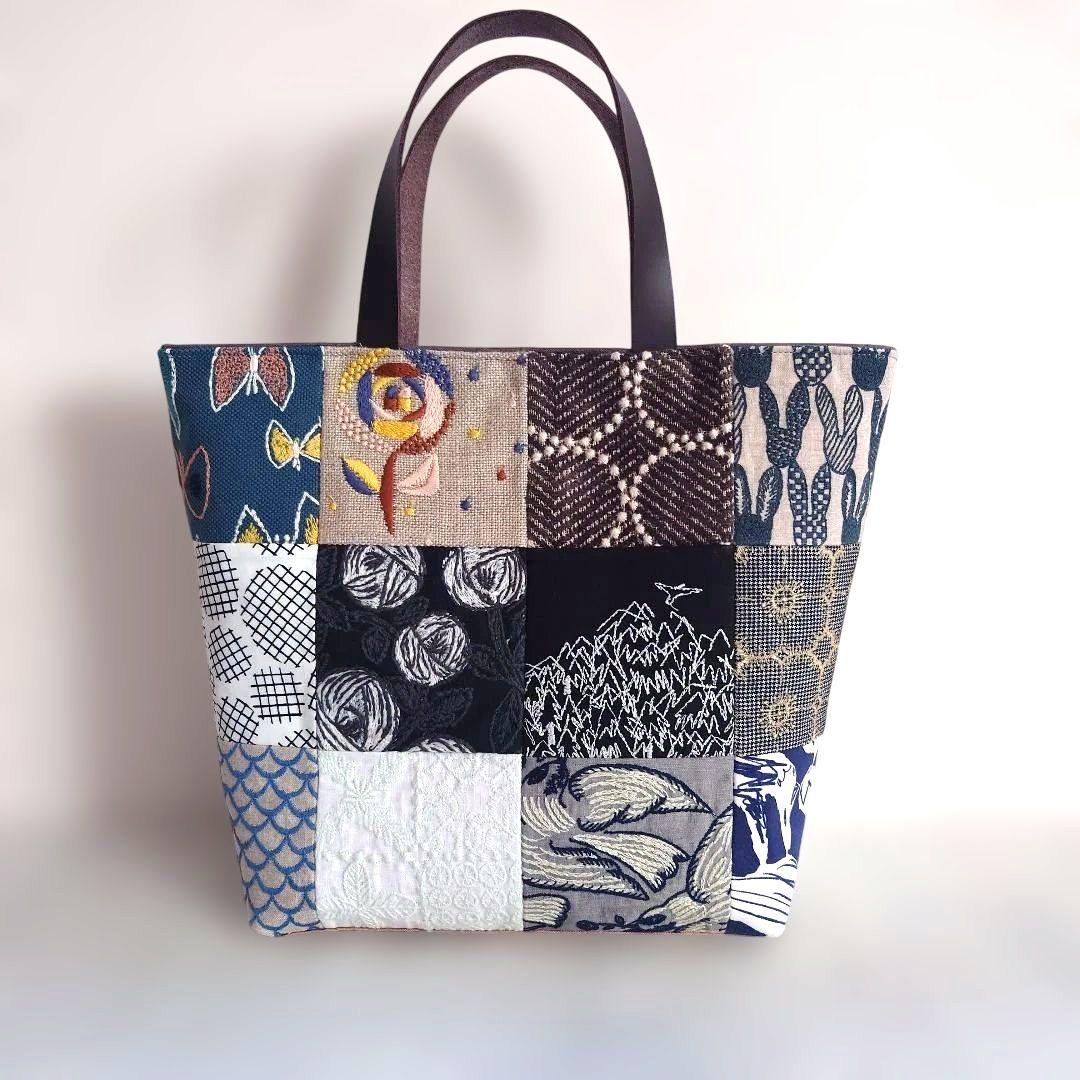 ミナペルホネン　パッチワーク　トートバッグ