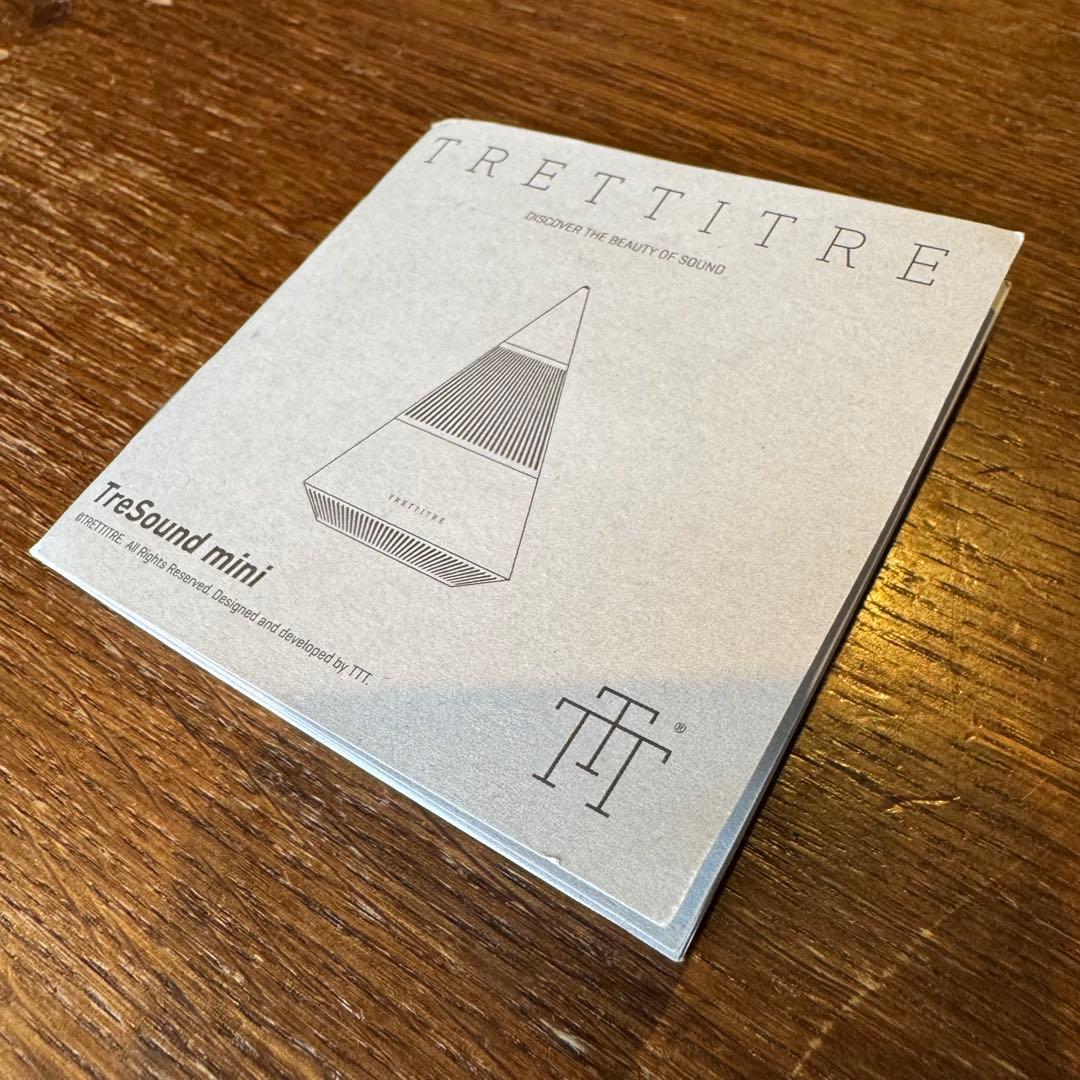 【デザイン&音秀逸】TRETTITRE mini Bluetoothスピーカー