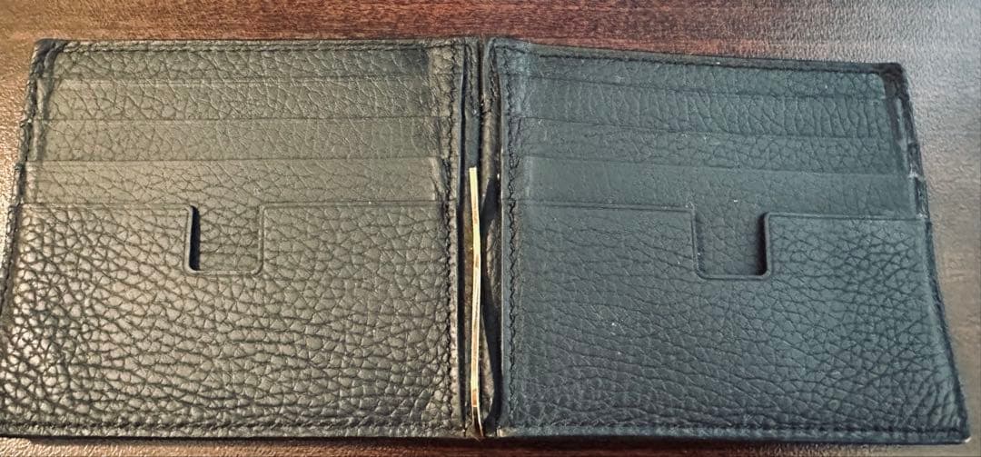 最終TOM FORD トムフォード　カードケース マネークリップ　ブラック　財布