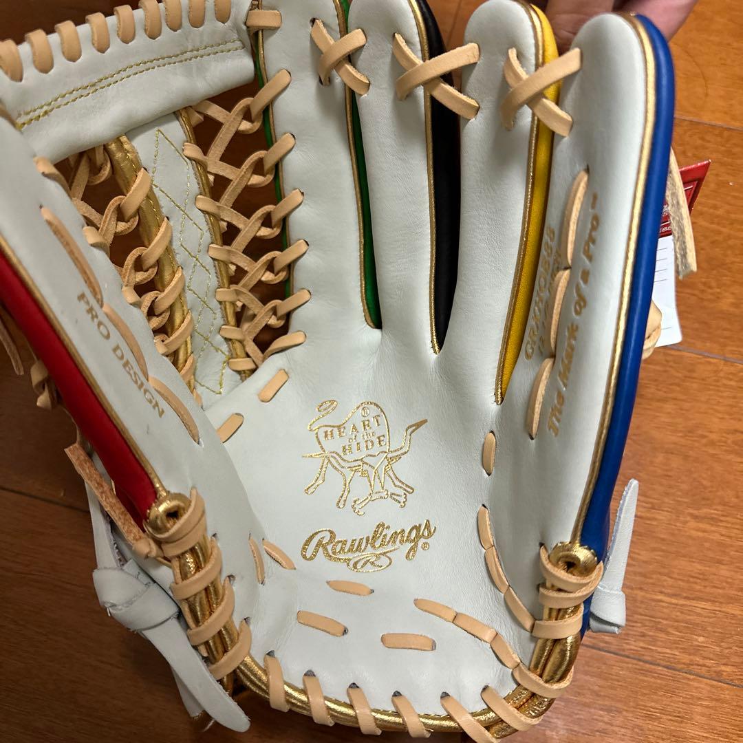 Rawlings GR8D 軟式グローブ ホワイト/グリーン