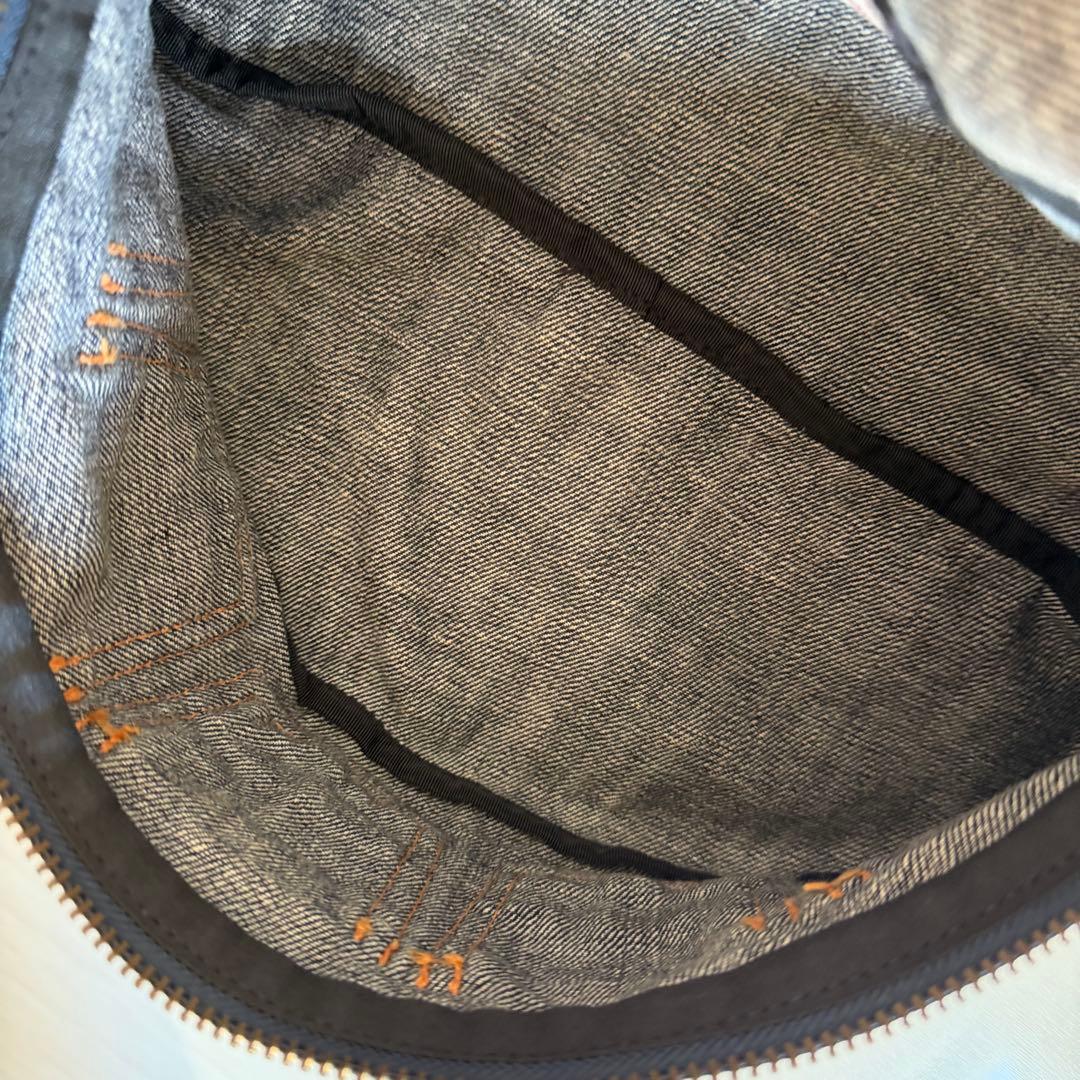 エヴィス　ウエストポーチ　ボディバッグ　デニム　インディゴ　5連カモメ