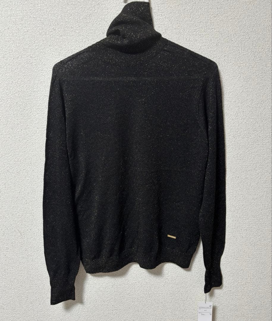 【新品】EPOCA タートルネック　ラメニット ブラック