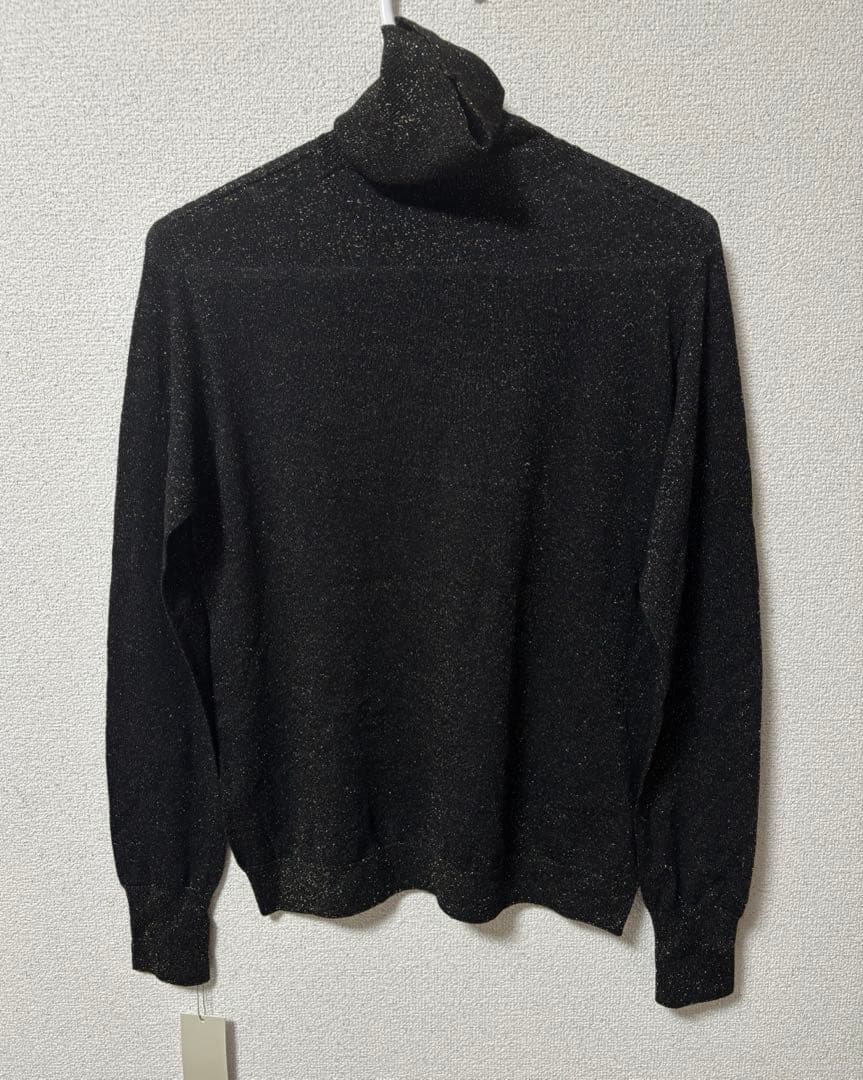【新品】EPOCA タートルネック　ラメニット ブラック