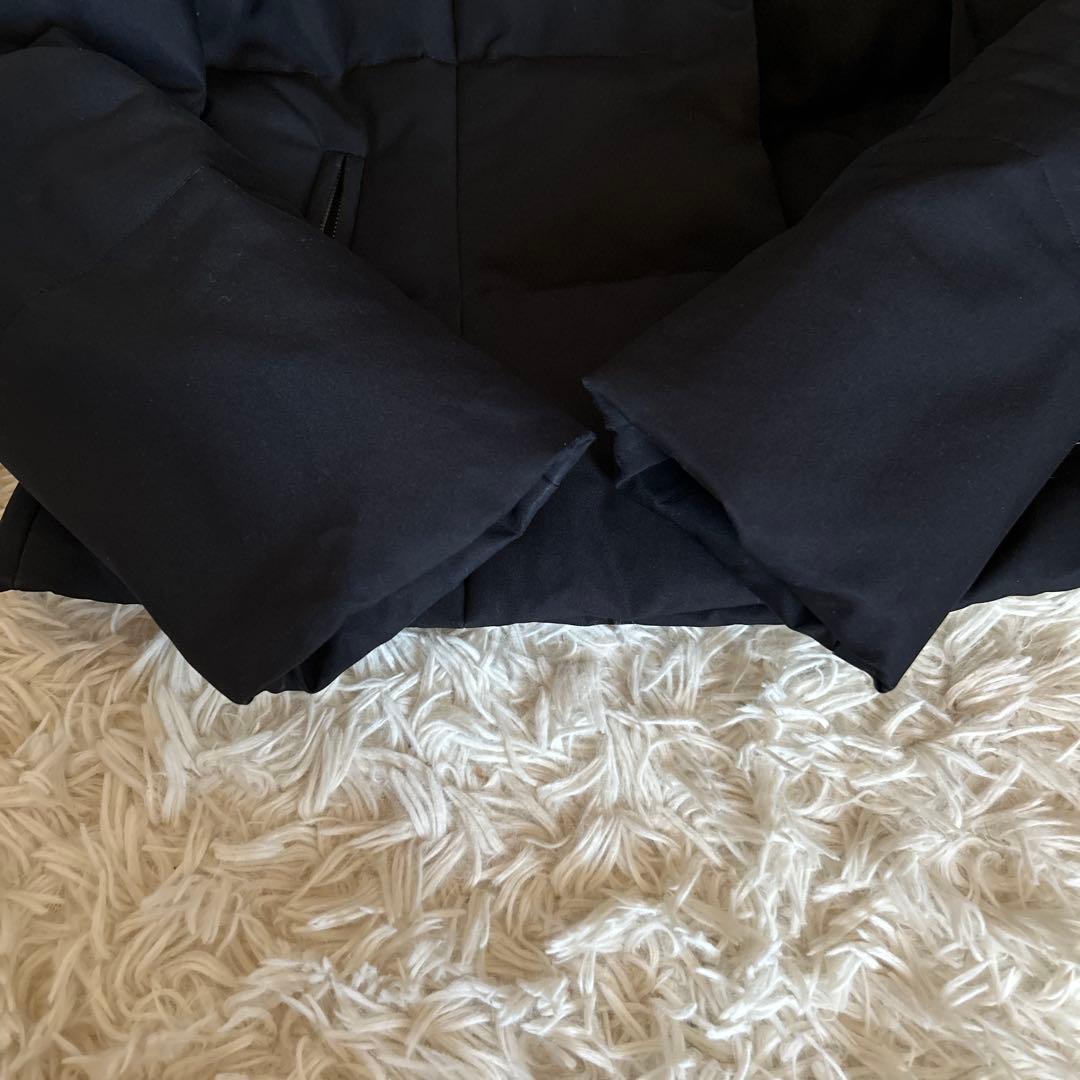 【美品】M-PREMIER ダウンジャケット ネイビー レディース　36サイズ