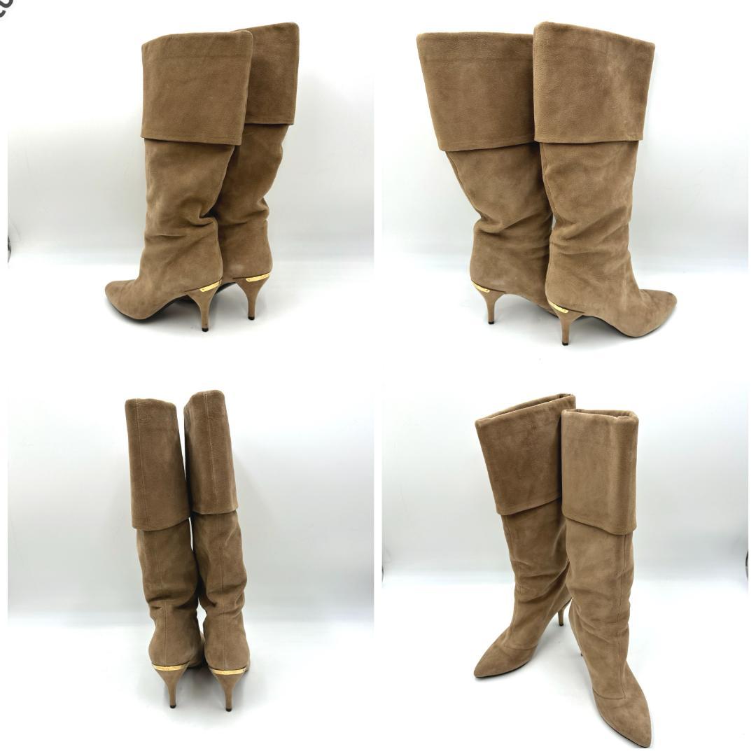 LOUIS VUITTON　ルイヴィトン　スウェード　ロングブーツ　サイズ38