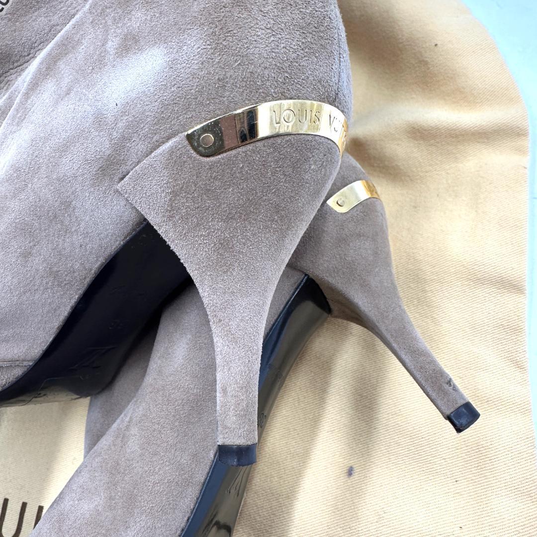 LOUIS VUITTON　ルイヴィトン　スウェード　ロングブーツ　サイズ38