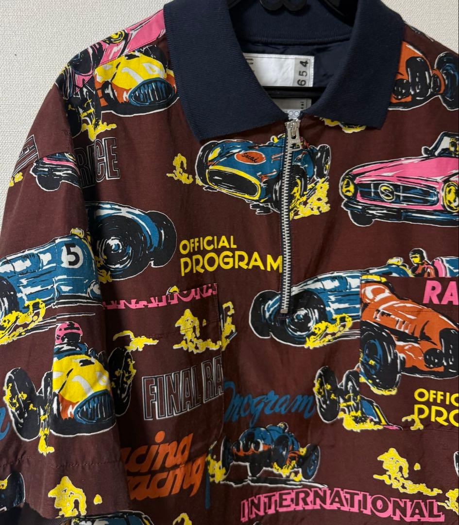 sacai★サカイ★Car Race★Tropical Print★ポロシャツ
