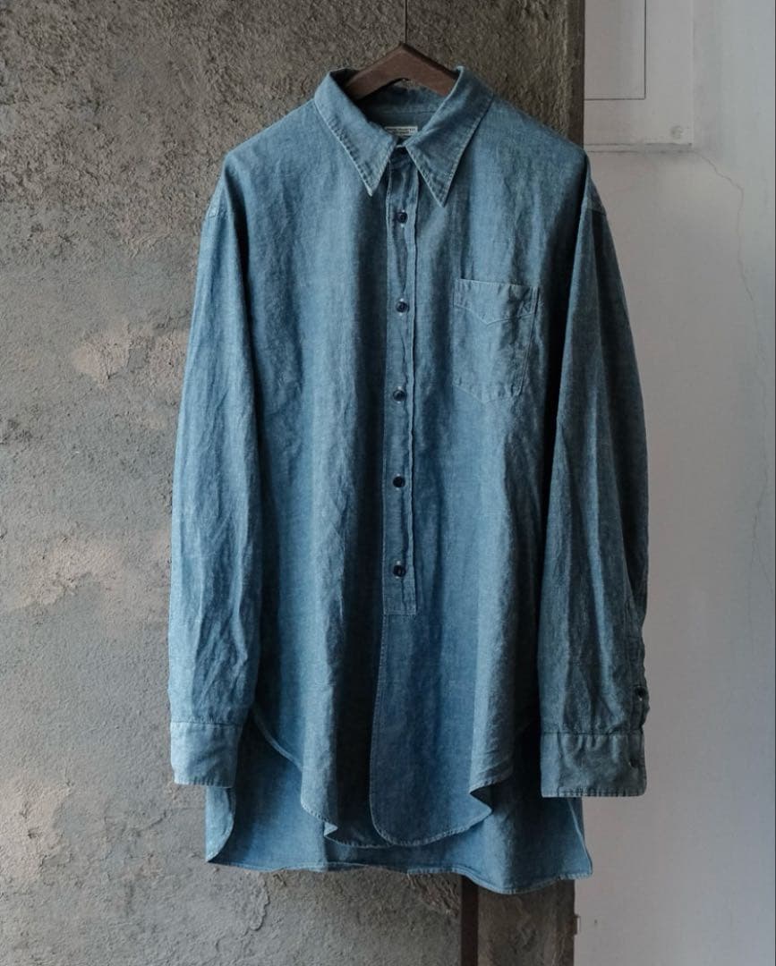 フィグベル 別注　CHAMBRAY LONG DRESS SHIRT