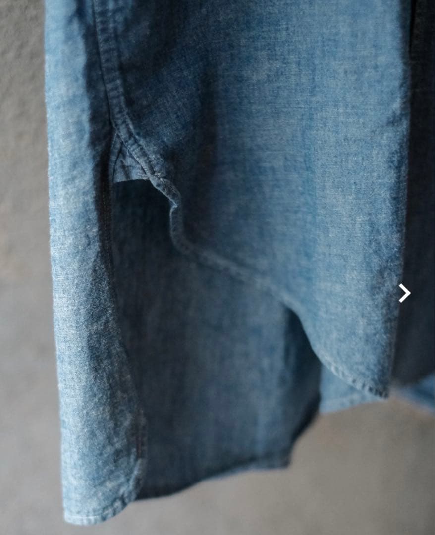 フィグベル 別注　CHAMBRAY LONG DRESS SHIRT