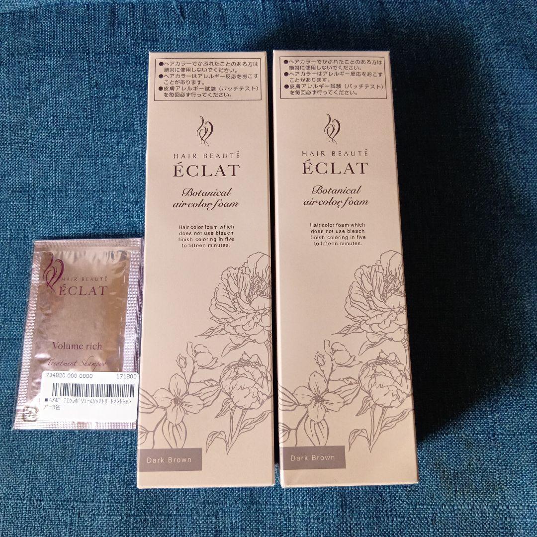 最新版 ヘアボーテエクラボタニカル エアカラーフォームupダークブラウン