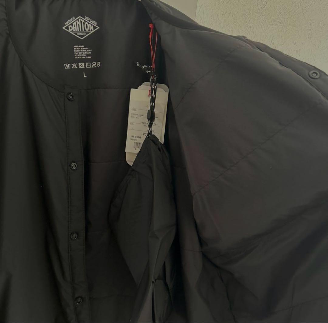 【新品】DANTON ダントンインサレーションカラーレス ジャケット/ブラックL