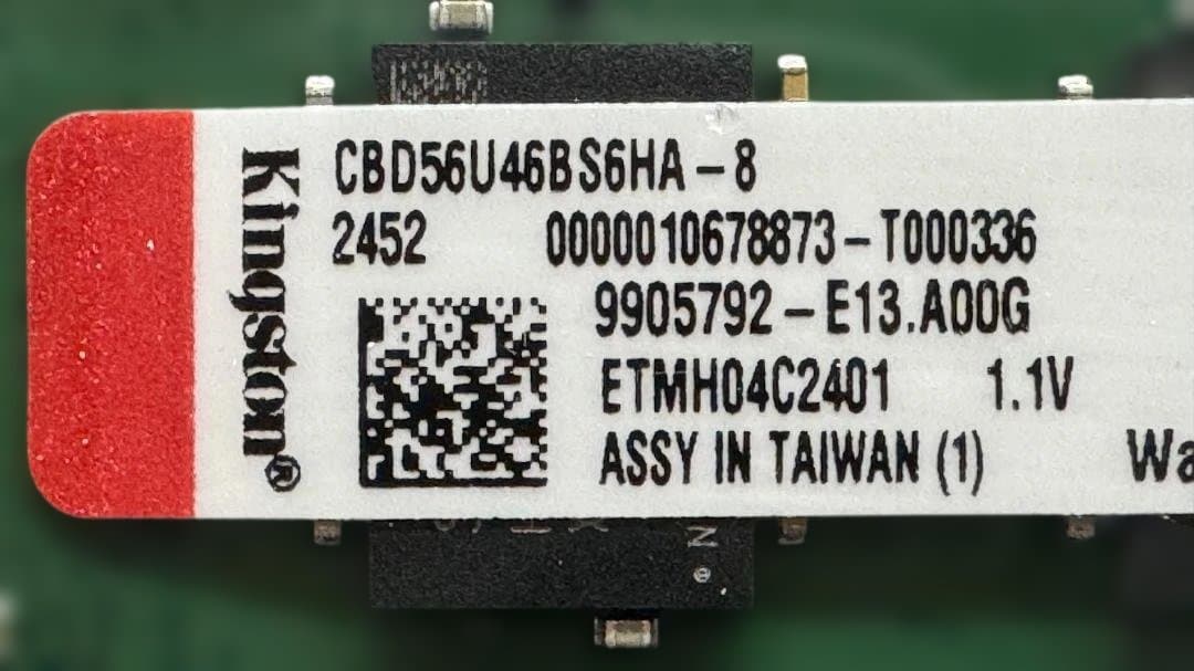 Kingston_PC5-44800(DDR5-5600)_ 8GB2枚セット②