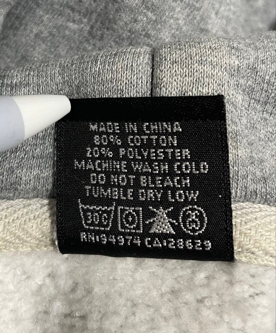 【希少】 ２５周年 stussy ステューシー グレー パーカー L