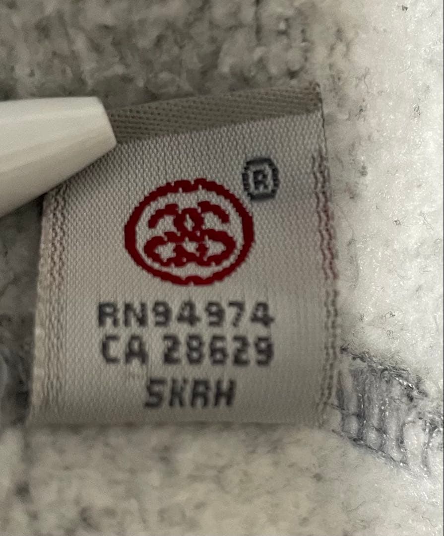 【希少】 ２５周年 stussy ステューシー グレー パーカー L