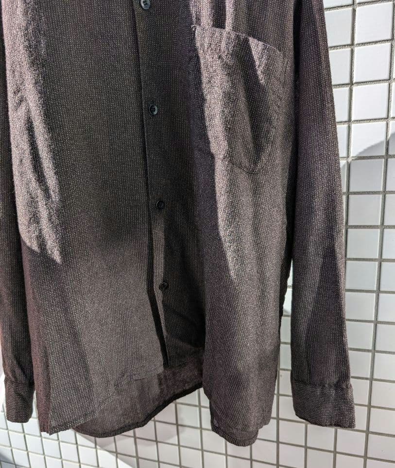 COMOLI コモリ 20SS ウールシャツ ブラウン