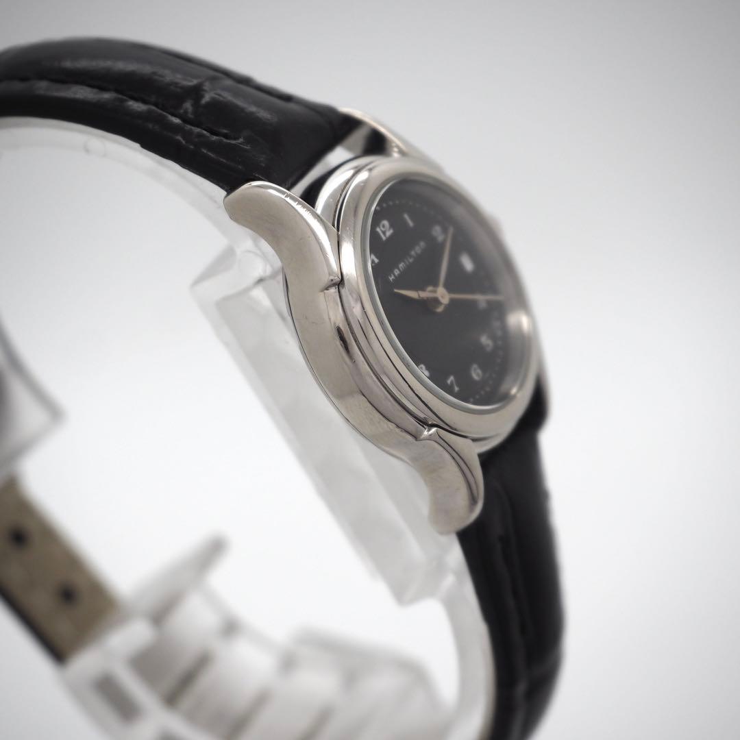 専用465 稼働 ハミルトン　時計　新品ベルト 021110 デイト　レディース