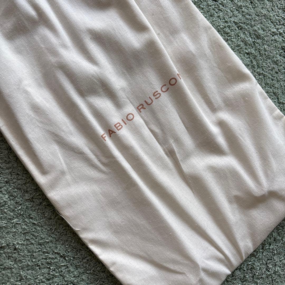 美品【FABIO RUSCONI】黒ストラップミュール 35 1/2