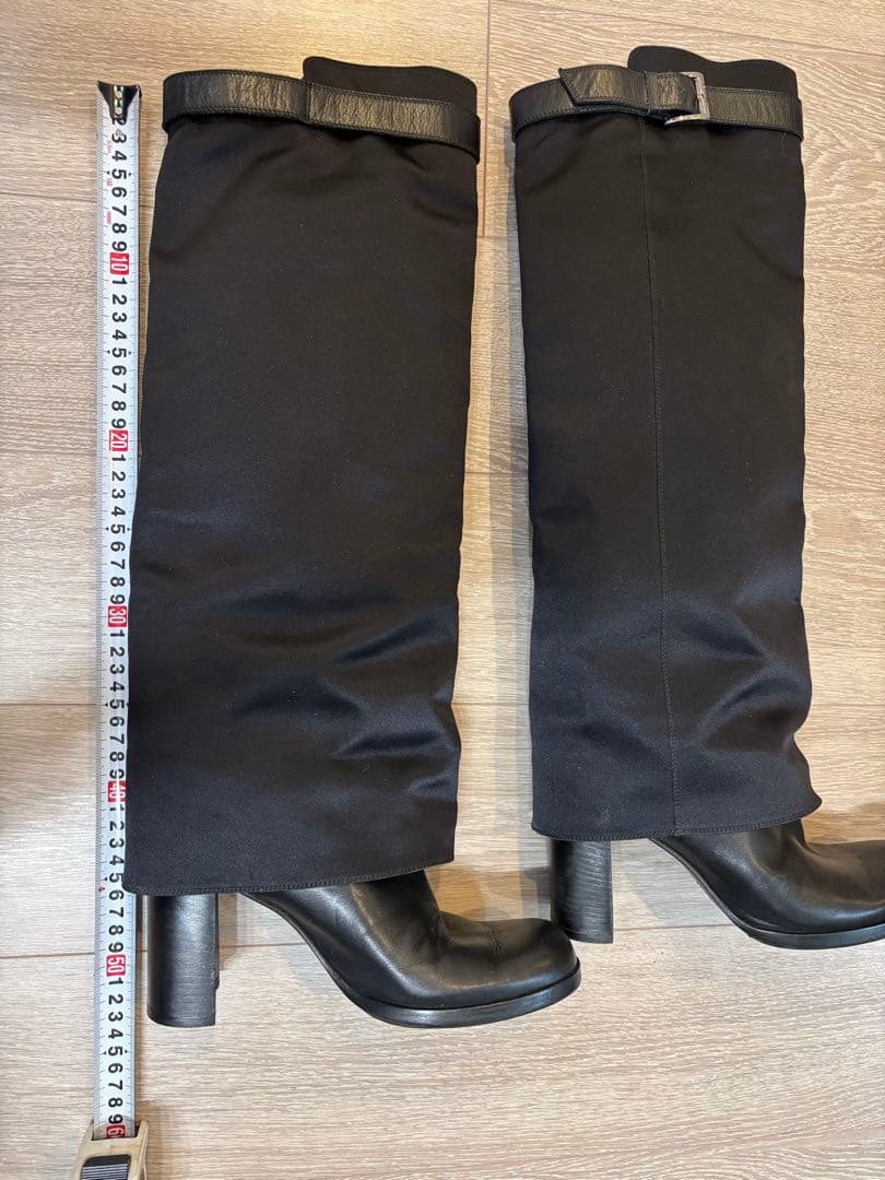 CHANELシャネル/ブーツ/ロングブーツ/黒