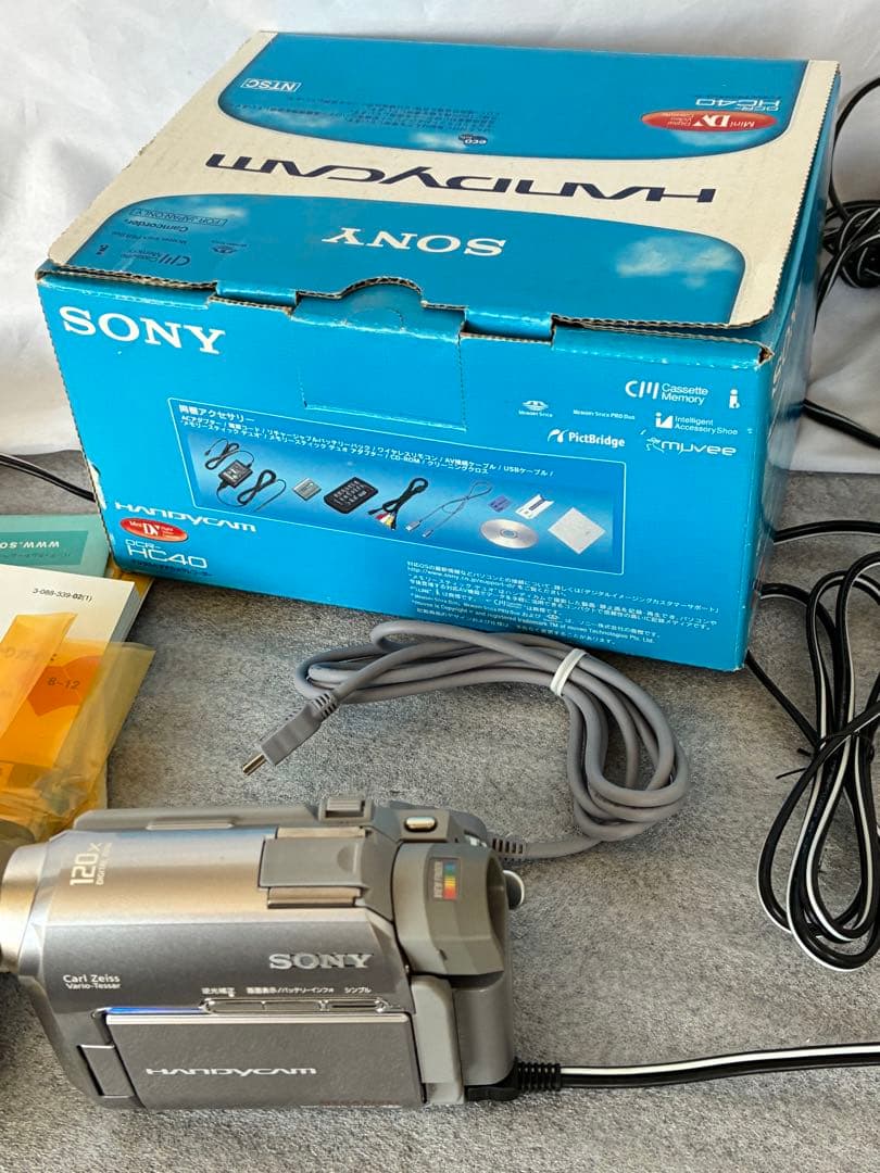 SONY DCR-HC40 ビデオカメラ 奇跡の箱入り未使用品