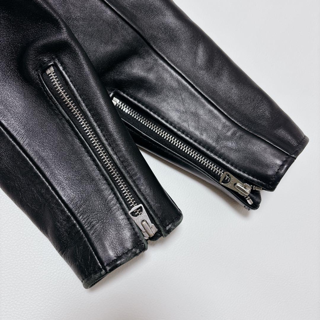 【希少✨XXSサイズ】schott 643 レザージャケット　シングルライダース