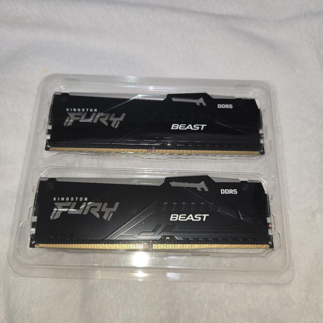 未使用 KingstonFURY 8GB×2 DDR5-5200MHz RGB
