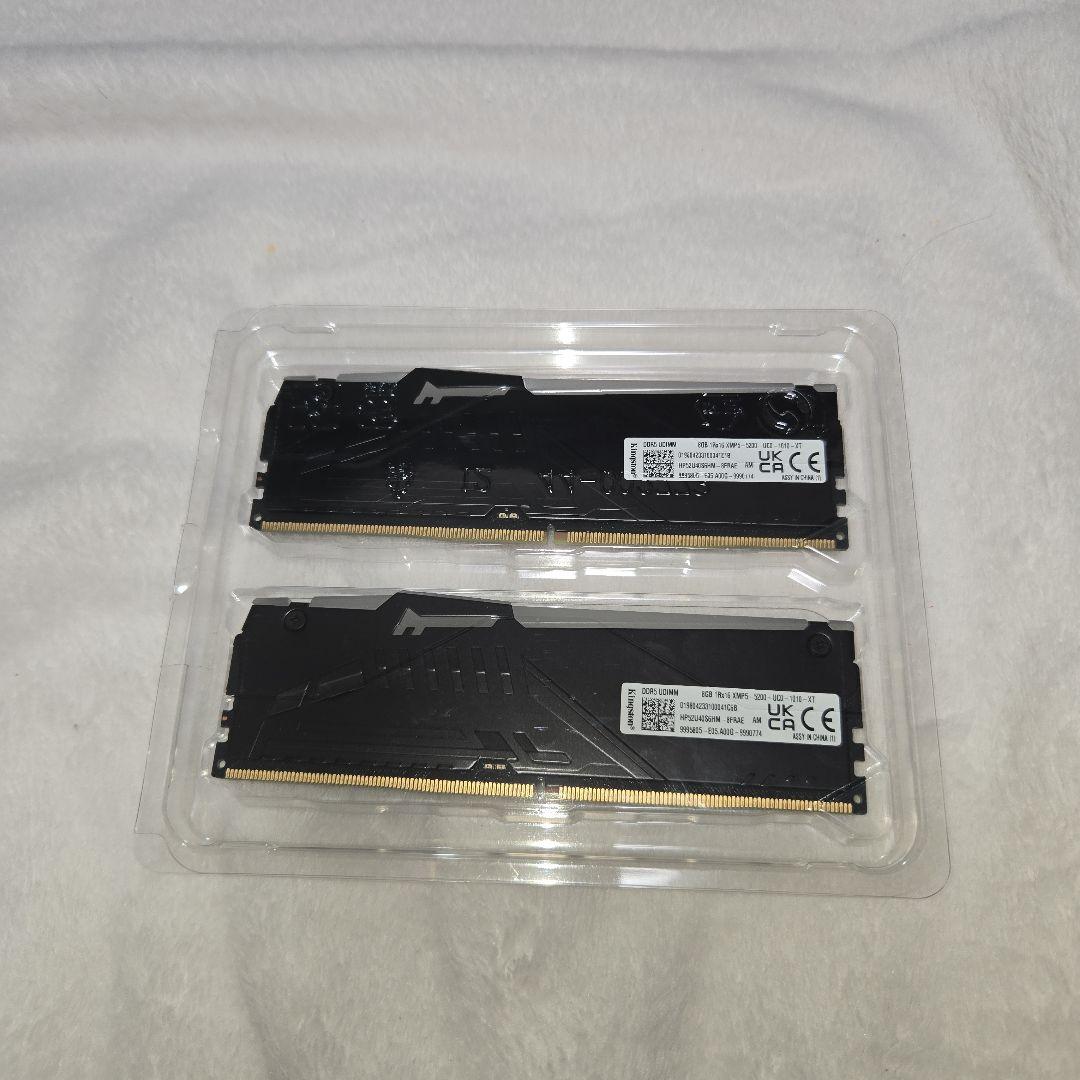 未使用 KingstonFURY 8GB×2 DDR5-5200MHz RGB