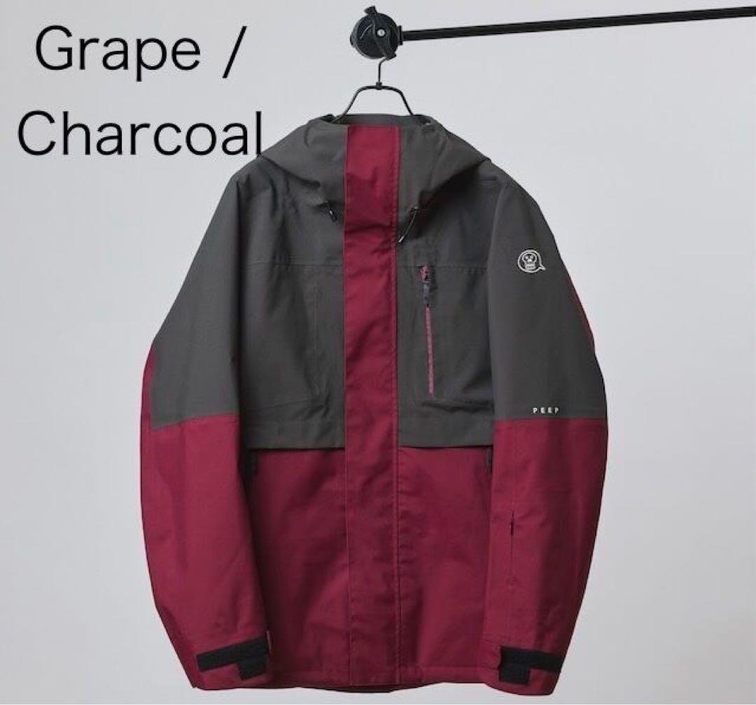 unfudge PEEP JACKET グレープ/チャコール XL