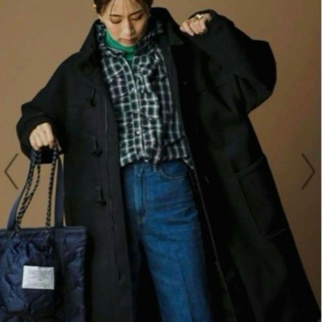 新品未使用品タグ付き＊FORME 東原亜希 メルトンダッフルコート ブラック