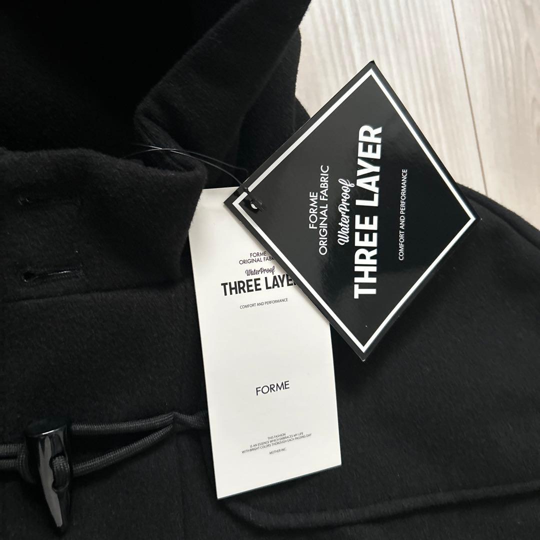 新品未使用品タグ付き＊FORME 東原亜希 メルトンダッフルコート ブラック
