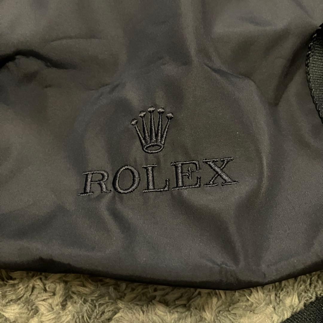 ROLEX ブラック ボストンバッグ