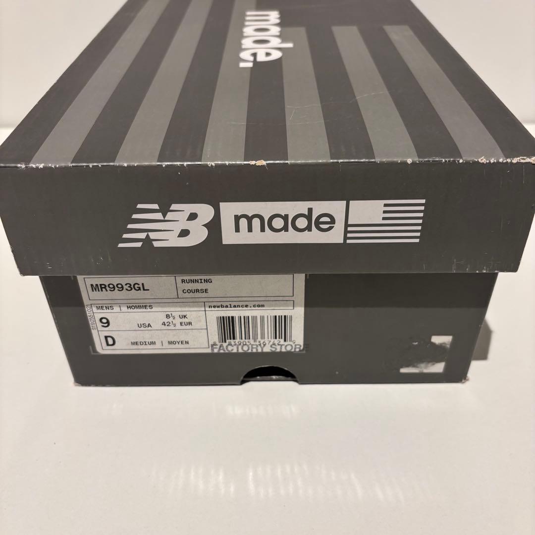 最終価格new balance 993 MADE IN USA グレー US9D