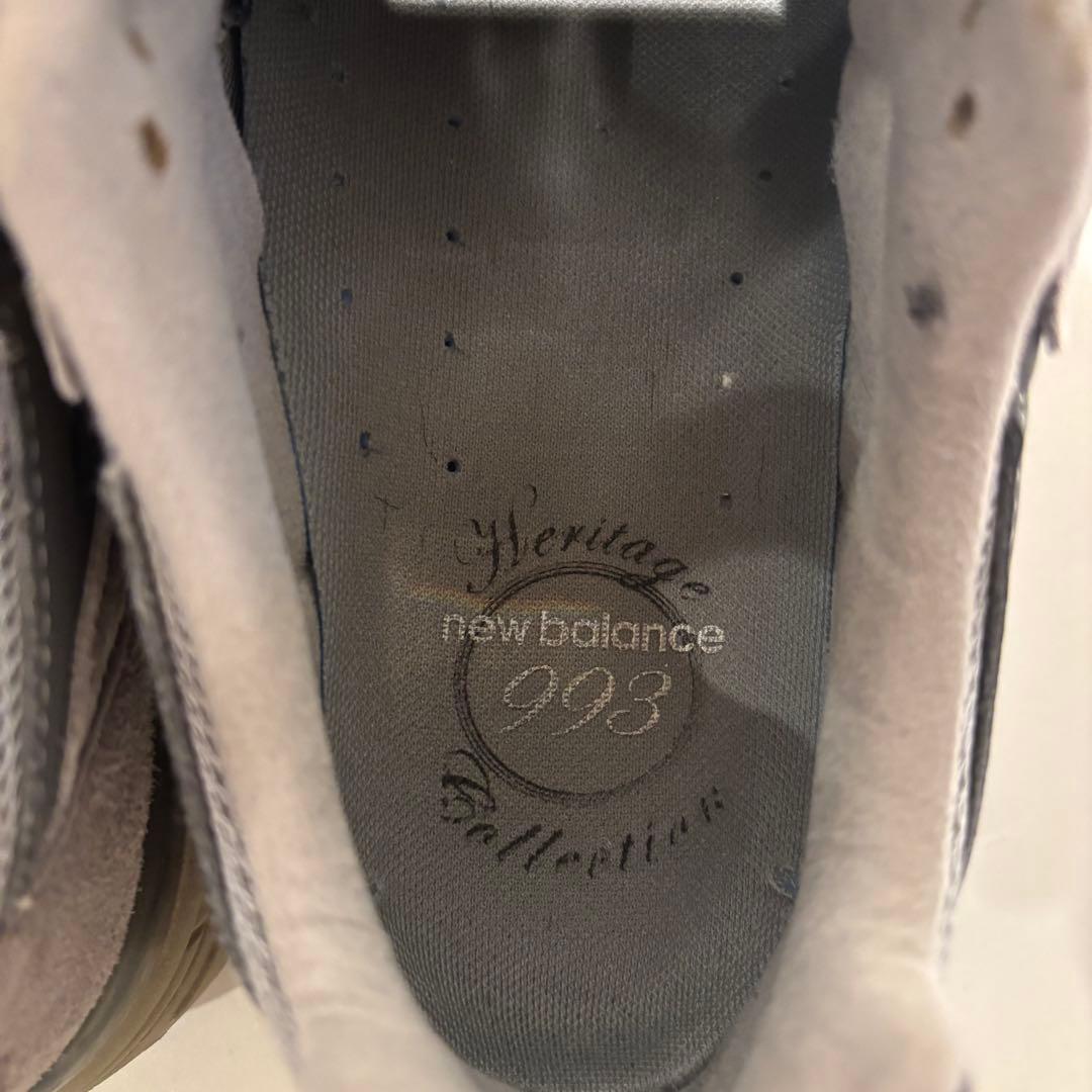 最終価格new balance 993 MADE IN USA グレー US9D