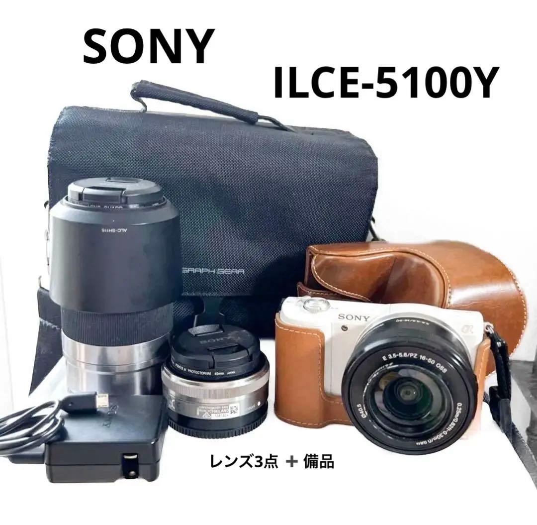 SONY α5100ミラーレスカメラ 16-50mm/ 55-210mm 単焦点