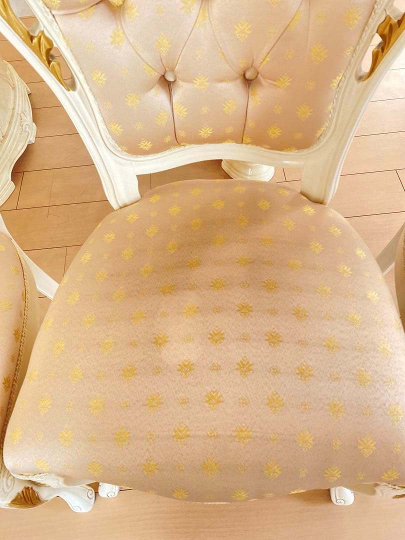 ②サルタレッリヴェルサイユ　ダイニングテーブル &チェア4脚　※5点販売のみ