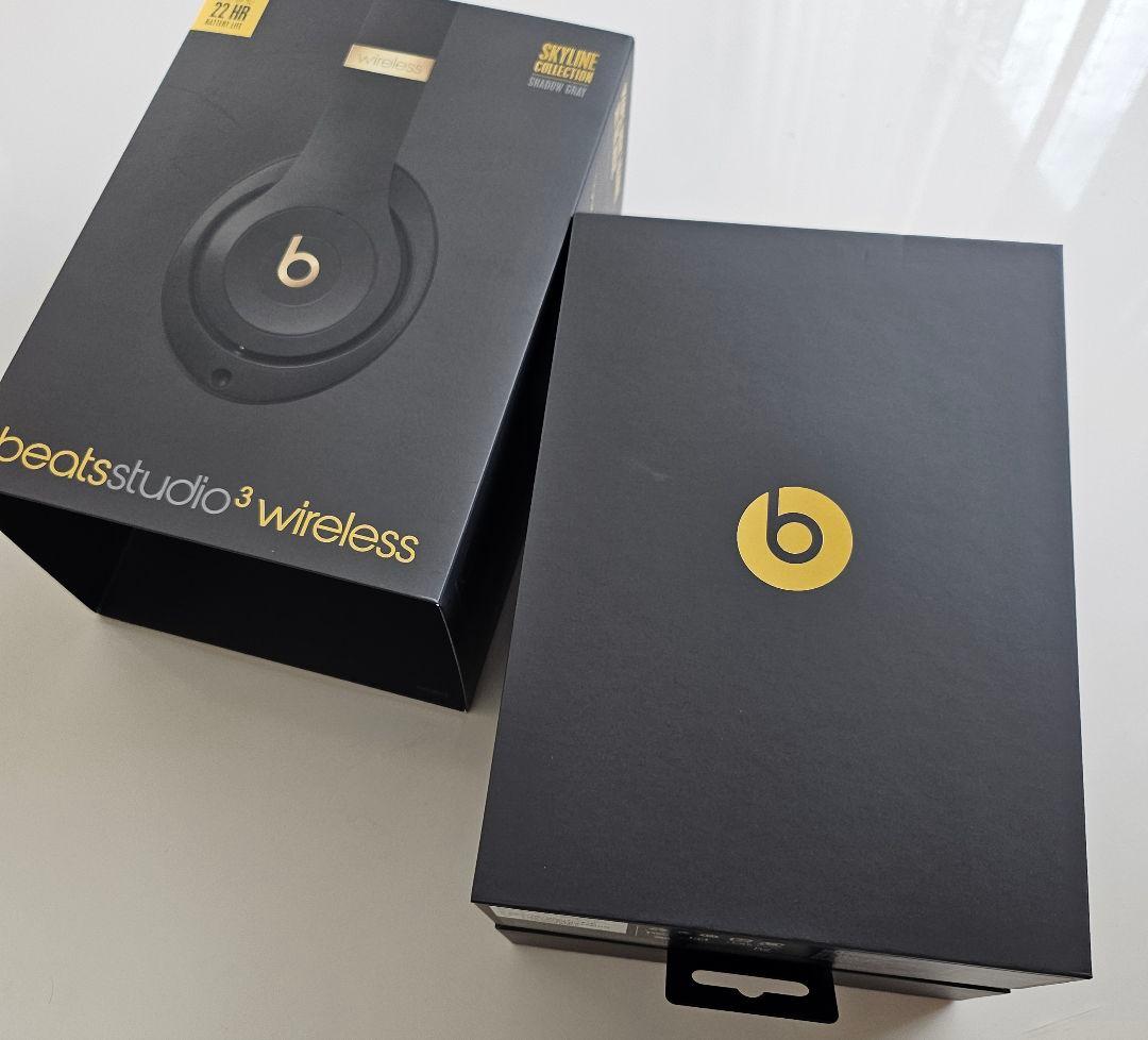 【美品】Beats Studio 3 シャドウグレー　ワイヤレスヘッドホン