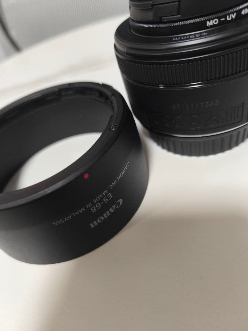 美品　Canon EF 50mm F1.8 STM　純正フード付！