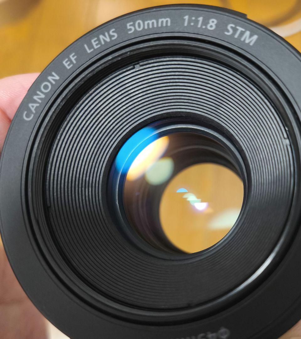 美品　Canon EF 50mm F1.8 STM　純正フード付！