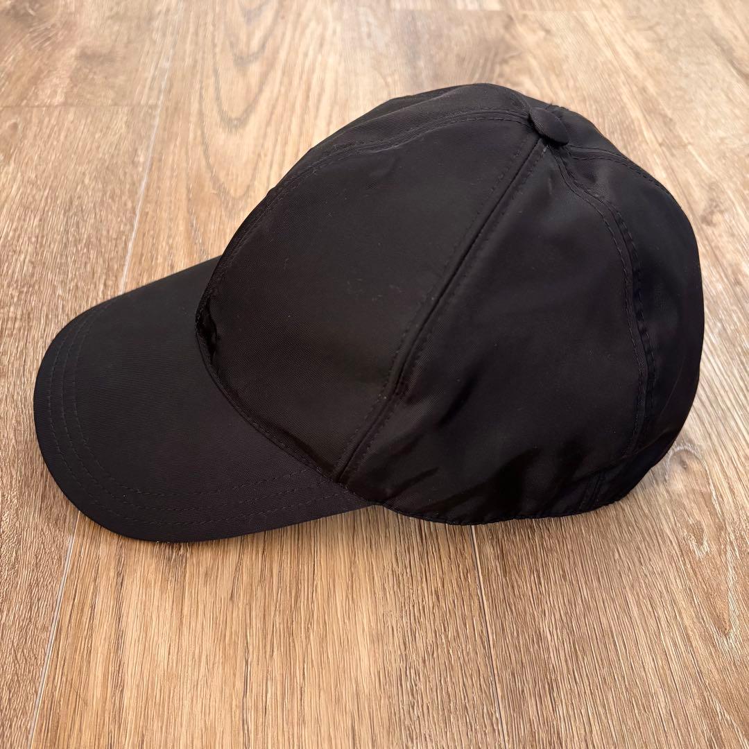 PRADA ブラック ベースボールキャップ　S