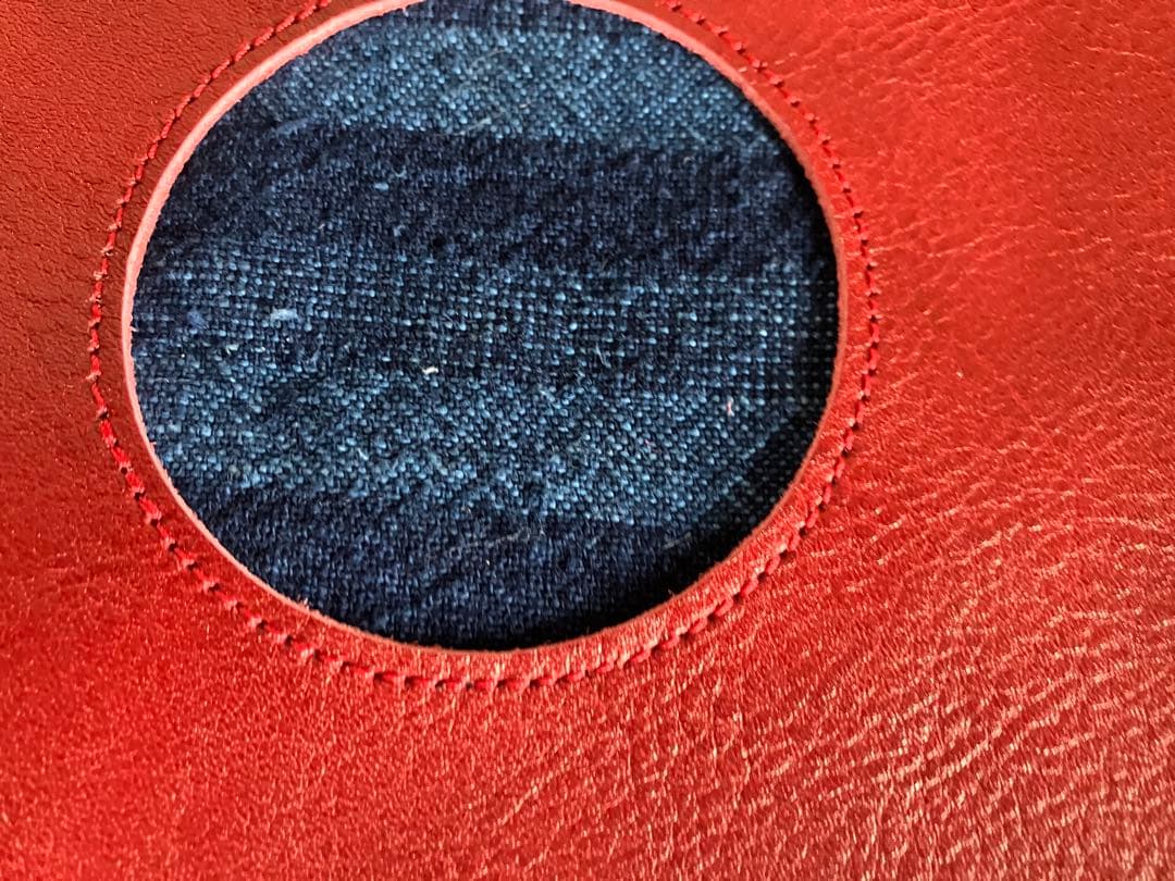 本革　トートバッグ大きめ　備後絣