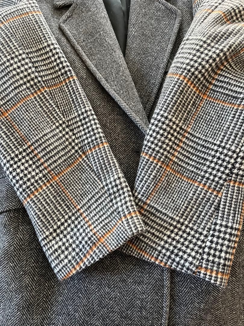ジャケット・アウター ELENDEEK HELLINGBONE &CHECK CHESTER