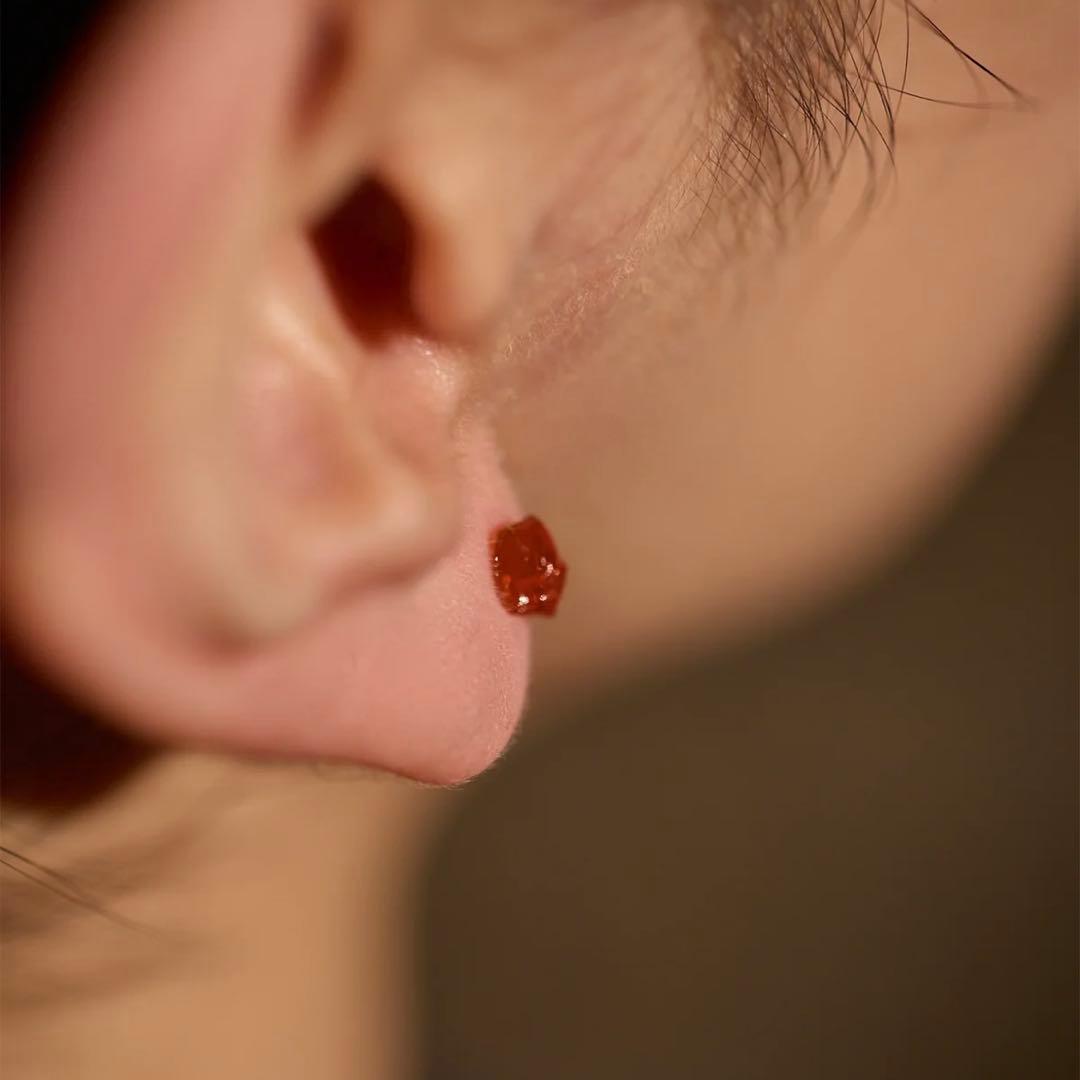 【12日限定お値下げ】bororo ファイヤーオパール　シングルピアス