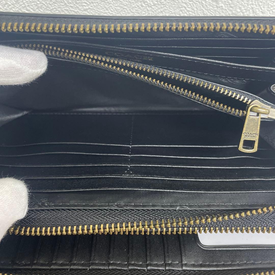 COACH ブラック 長財布　ブラック　コーチ　贈り物