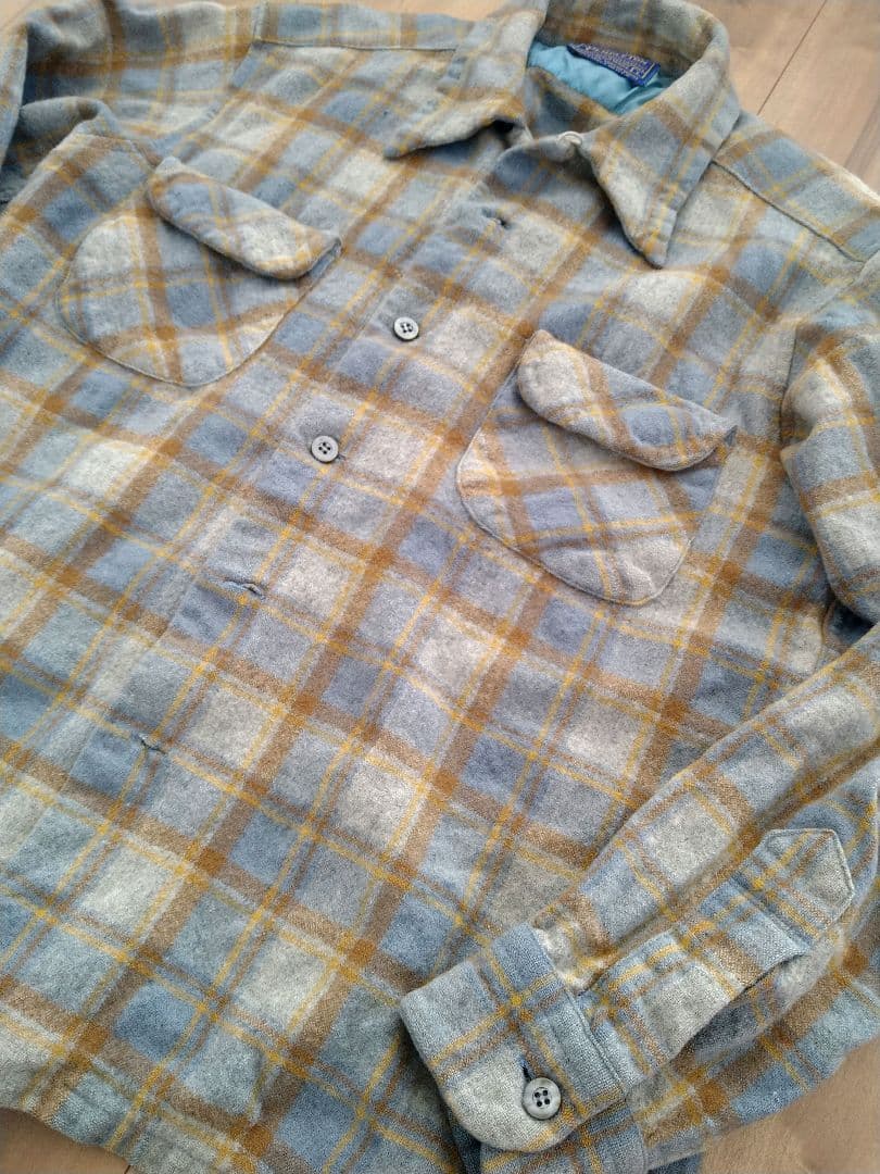 70s pendleton ペンドルトン ボードシャツ オープンカラーシャツ