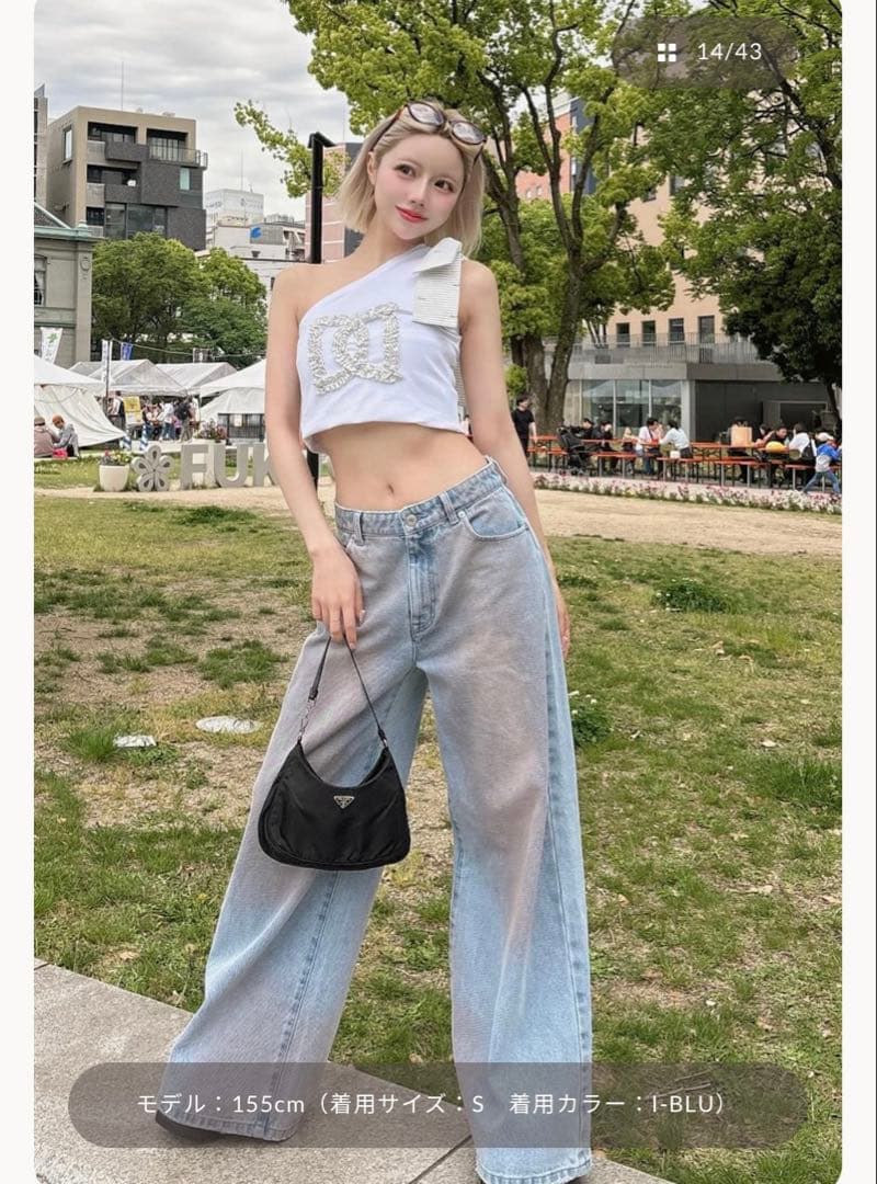 ダーリッチDarich ミッドライズデニムパンツ Sサイズ