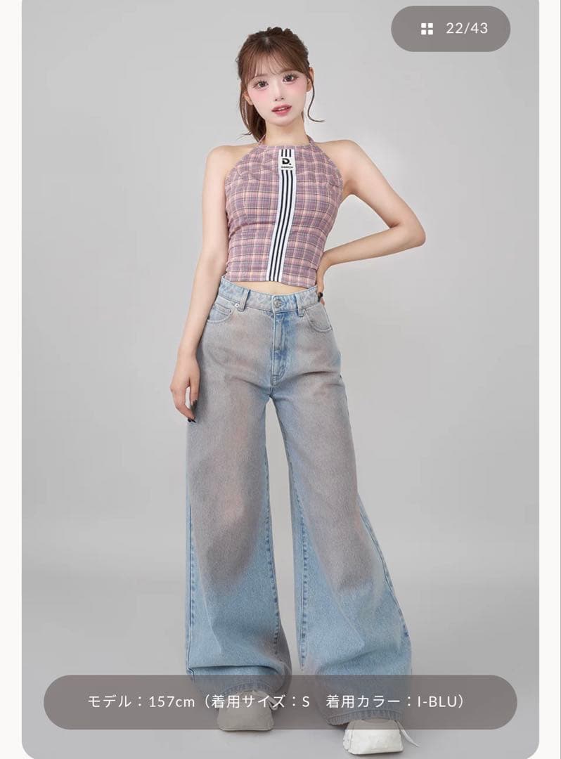 ダーリッチDarich ミッドライズデニムパンツ Sサイズ