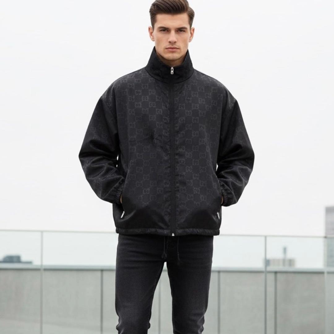 GUCCI GG総柄 定価30万超 ナイロンジャケット メンズ48