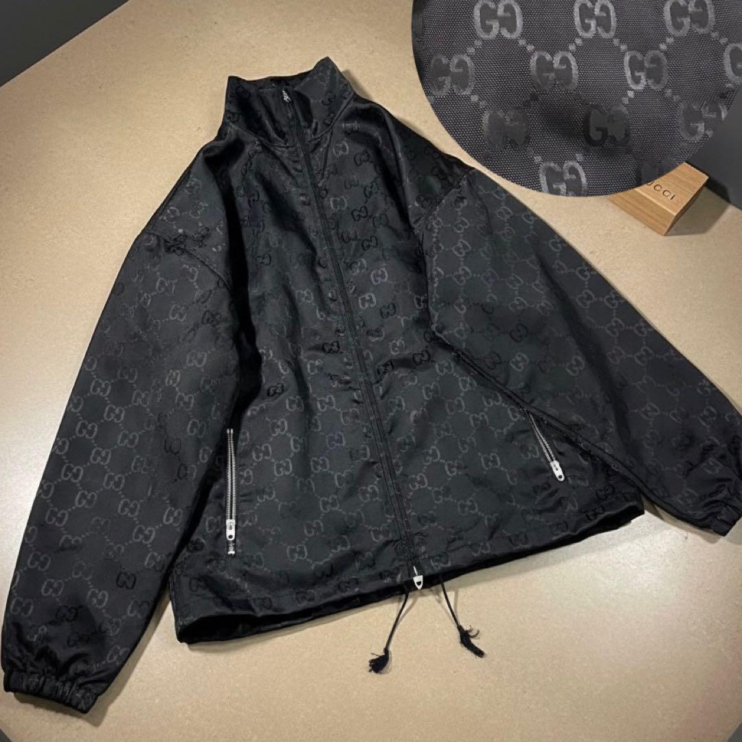 GUCCI GG総柄 定価30万超 ナイロンジャケット メンズ48