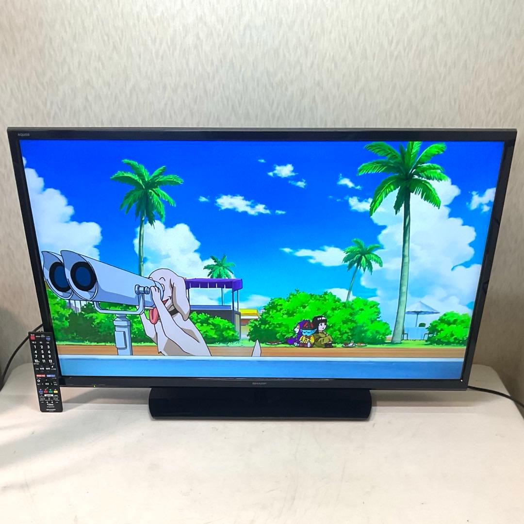 【しゅうゆう】美品裏録対応40型 シャープ 液晶テレビ アクオス フルHD